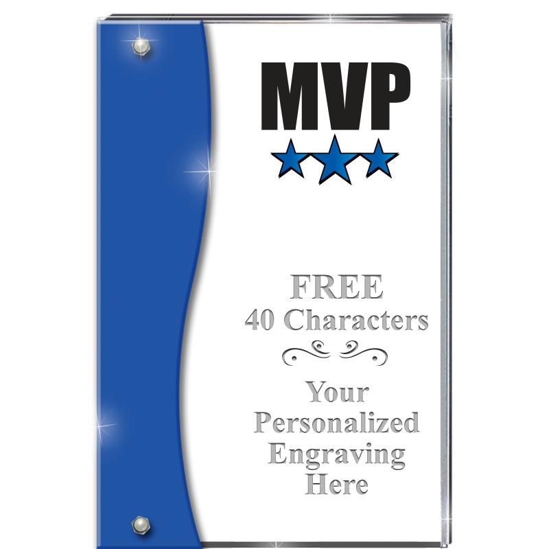 7.5" AZURE ACCENT WAVE ACRYLIC