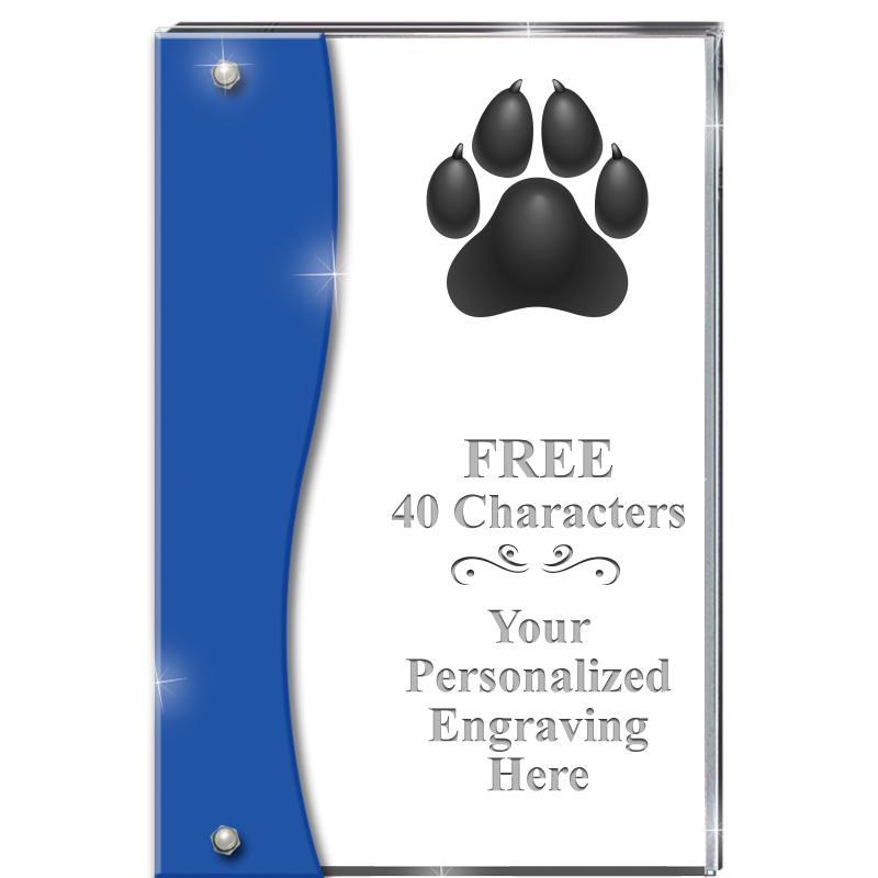 7.5" AZURE ACCENT WAVE ACRYLIC