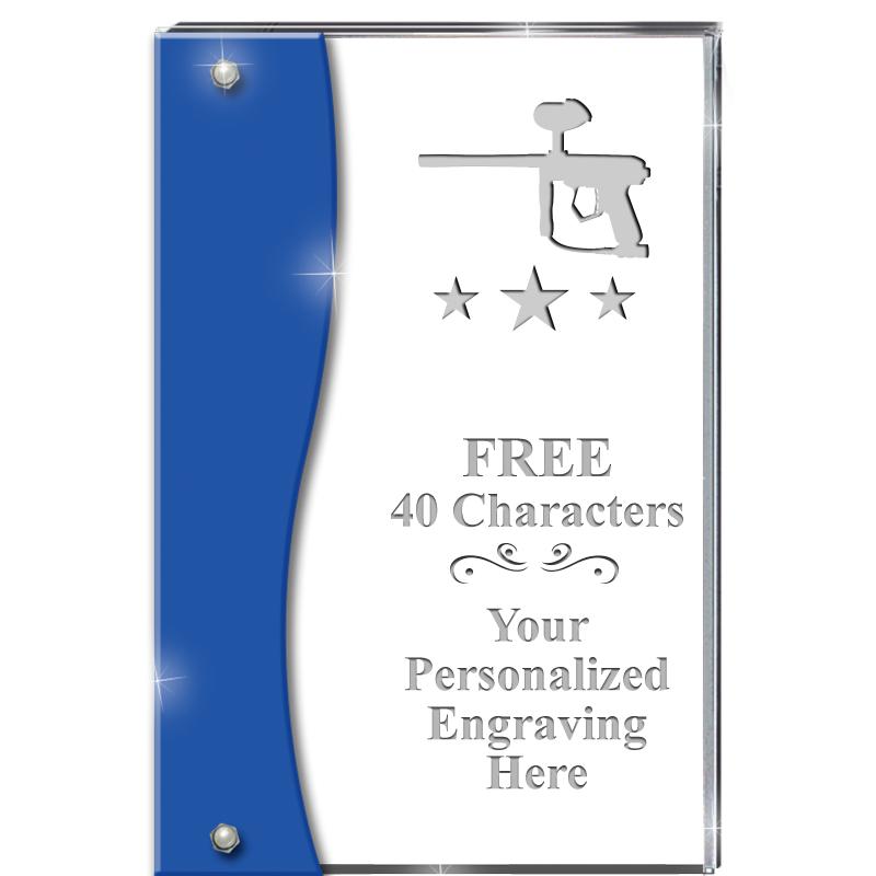 7.5" AZURE ACCENT WAVE ACRYLIC