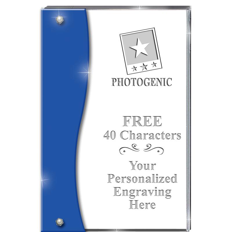 7.5" AZURE ACCENT WAVE ACRYLIC