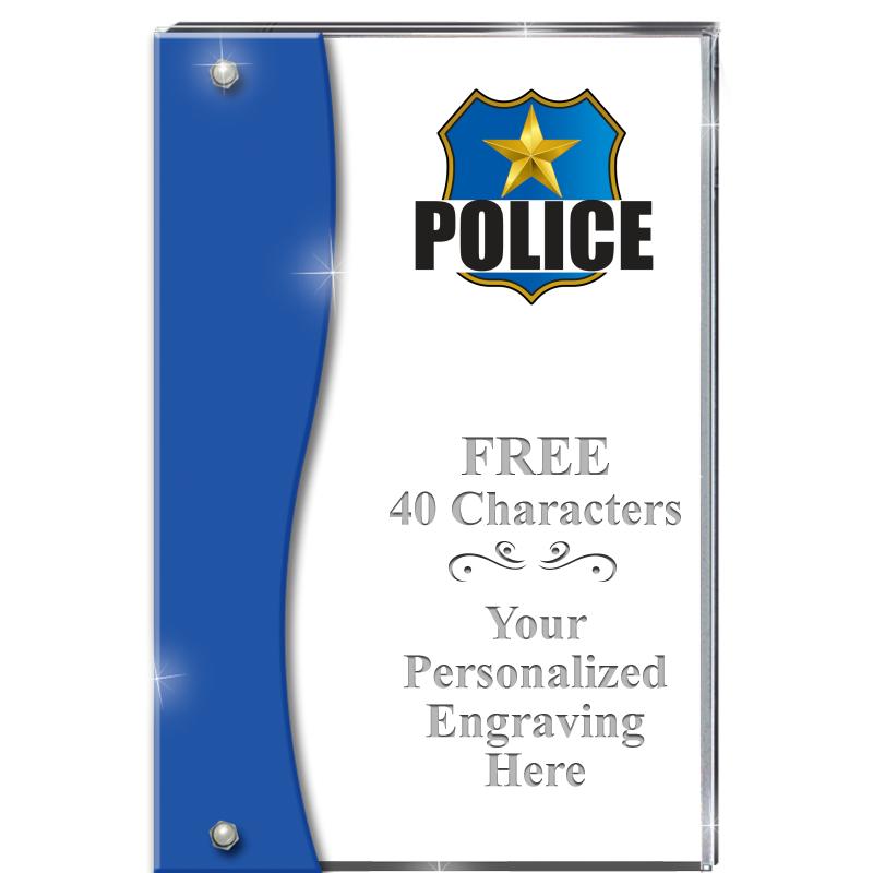 7.5" AZURE ACCENT WAVE ACRYLIC