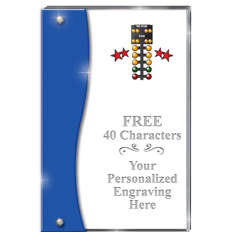 7.5" AZURE ACCENT WAVE ACRYLIC