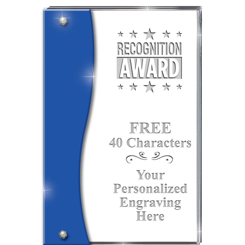 7.5" AZURE ACCENT WAVE ACRYLIC