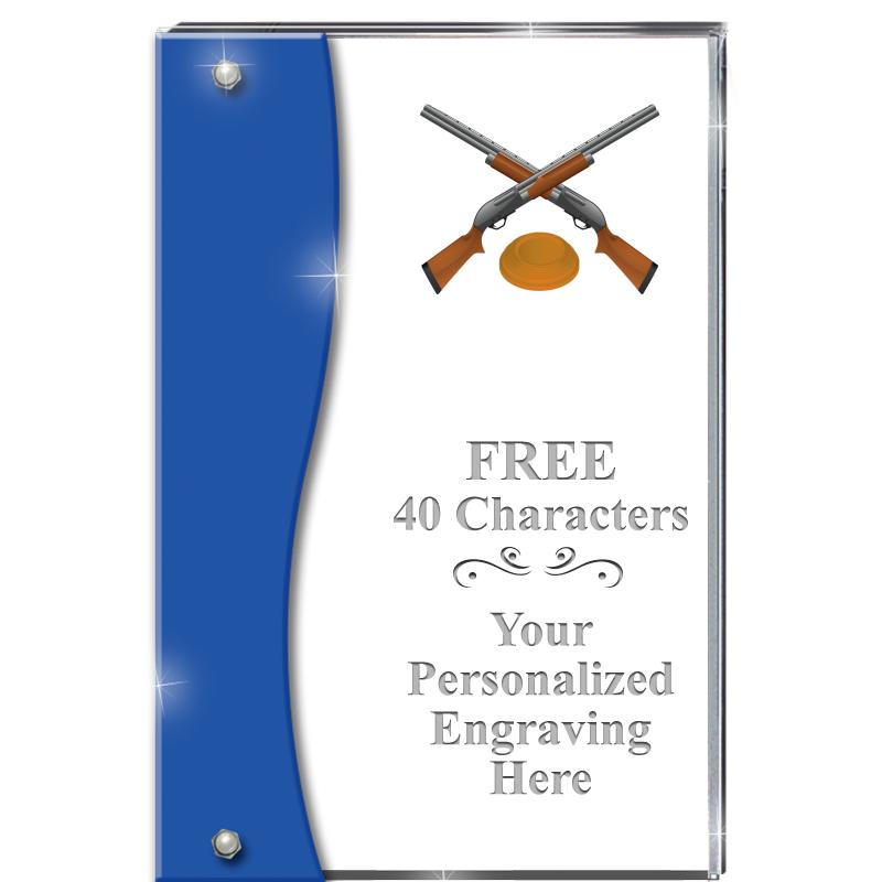 7.5" AZURE ACCENT WAVE ACRYLIC