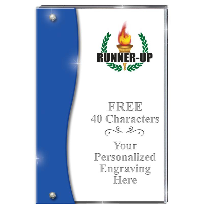 7.5" AZURE ACCENT WAVE ACRYLIC