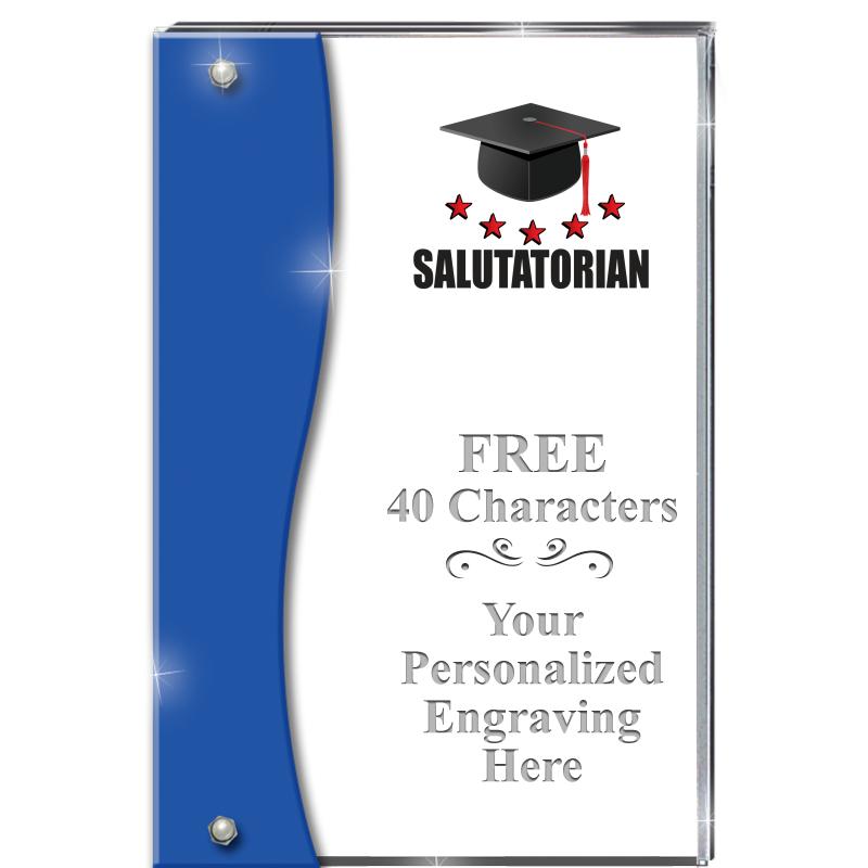 7.5" AZURE ACCENT WAVE ACRYLIC