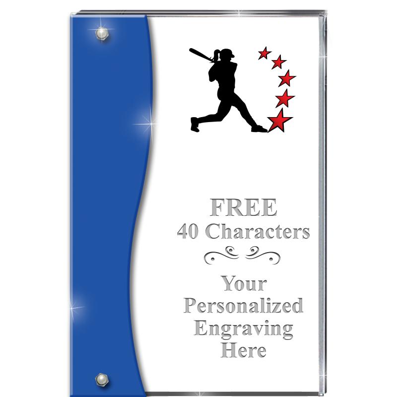 7.5" AZURE ACCENT WAVE ACRYLIC