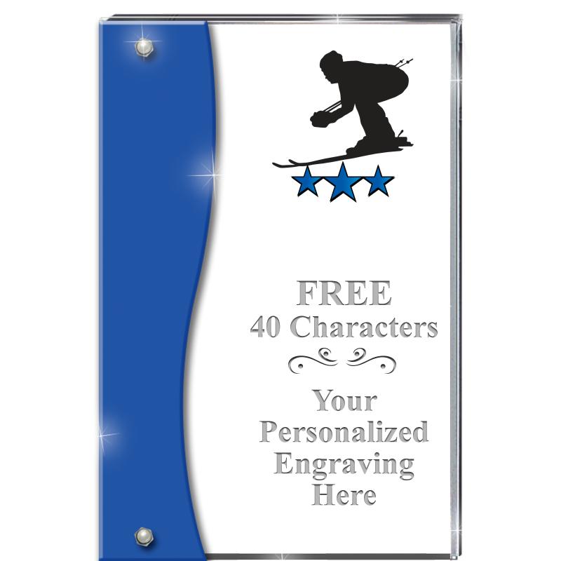 7.5" AZURE ACCENT WAVE ACRYLIC