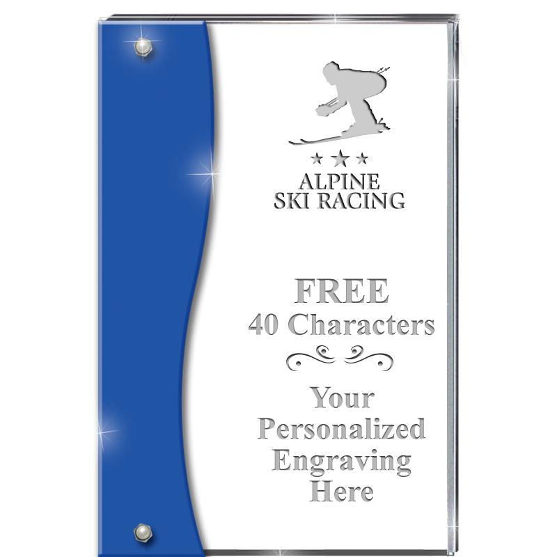 7.5" AZURE ACCENT WAVE ACRYLIC