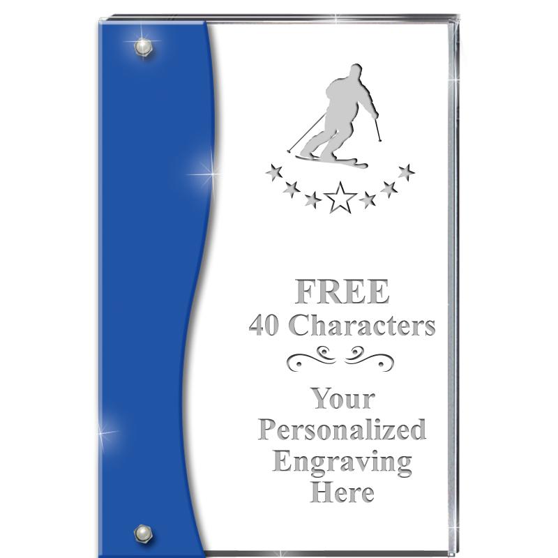 7.5" AZURE ACCENT WAVE ACRYLIC