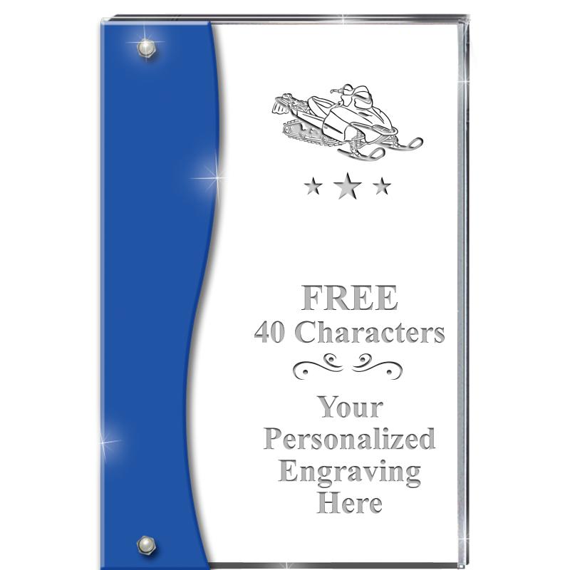 7.5" AZURE ACCENT WAVE ACRYLIC