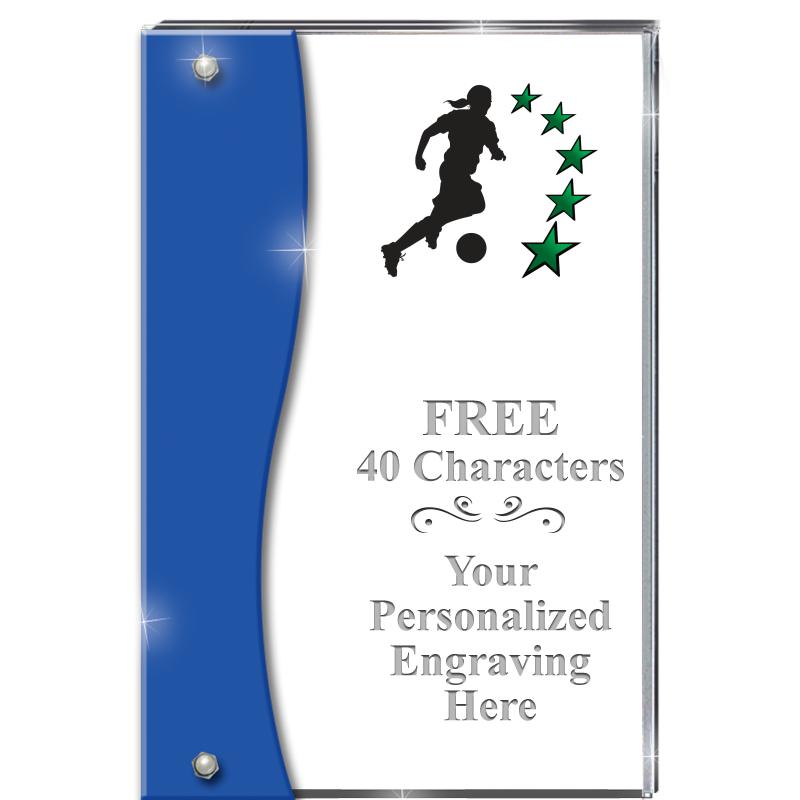 7.5" AZURE ACCENT WAVE ACRYLIC