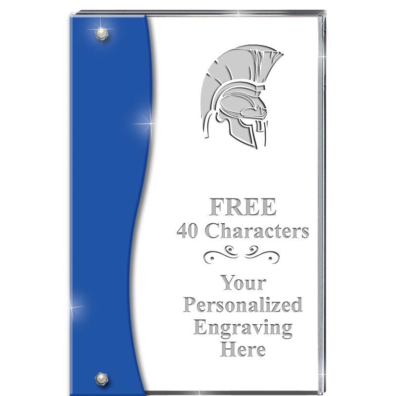 7.5" AZURE ACCENT WAVE ACRYLIC