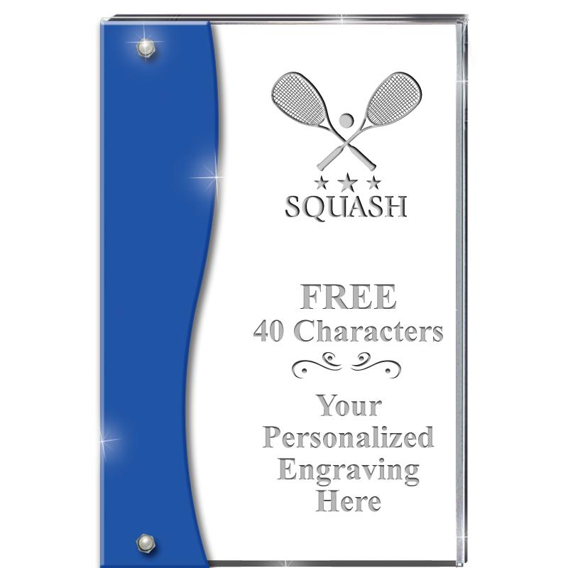 7.5" AZURE ACCENT WAVE ACRYLIC