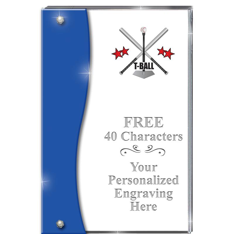 7.5" AZURE ACCENT WAVE ACRYLIC