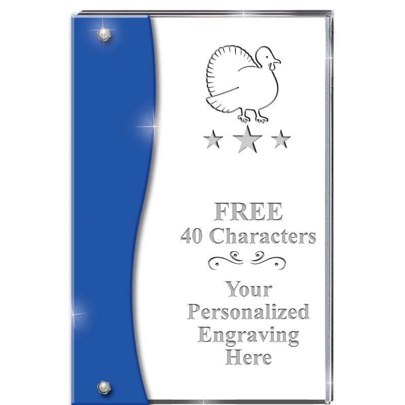 7.5" AZURE ACCENT WAVE ACRYLIC