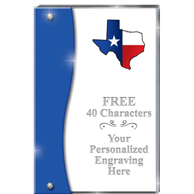 7.5" AZURE ACCENT WAVE ACRYLIC