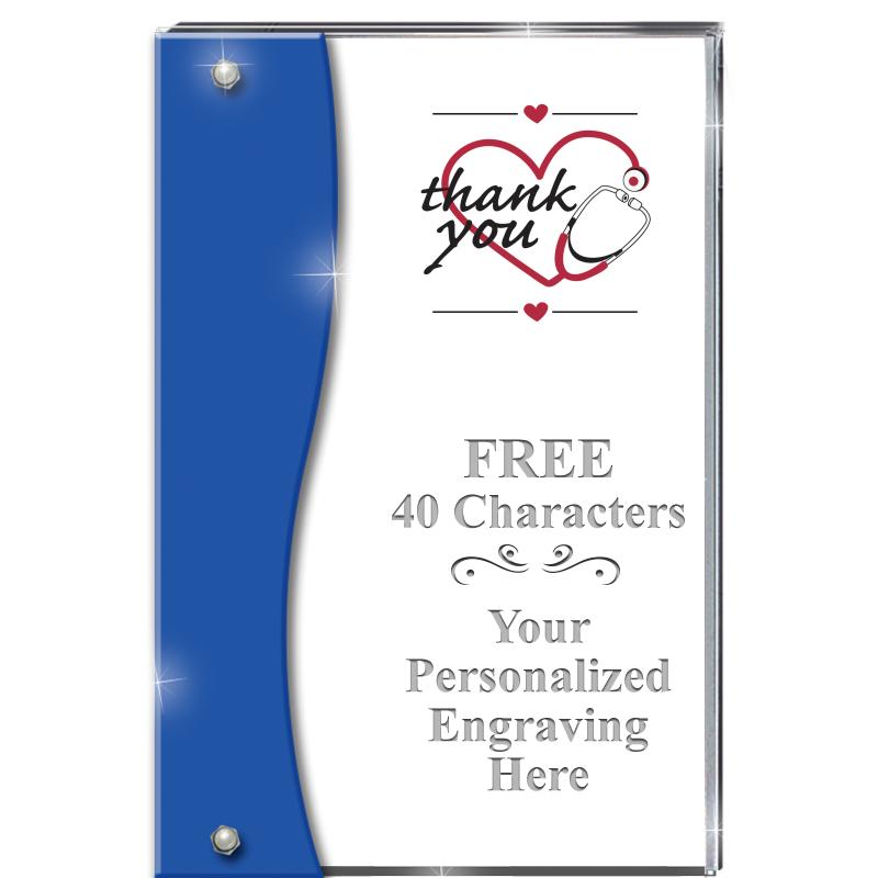 7.5" AZURE ACCENT WAVE ACRYLIC