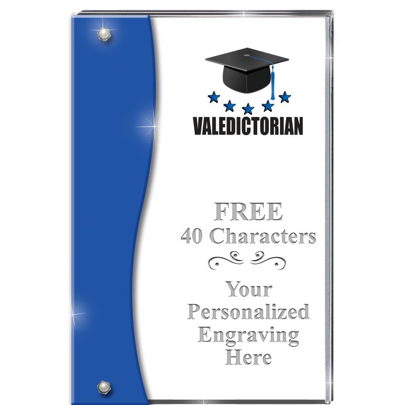 7.5" AZURE ACCENT WAVE ACRYLIC