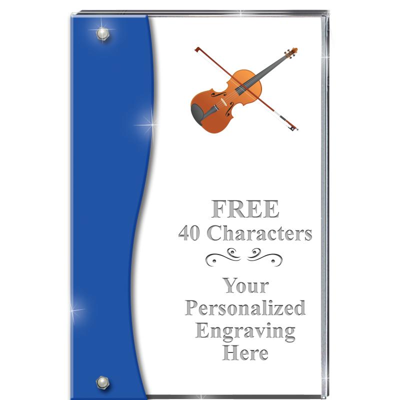 7.5" AZURE ACCENT WAVE ACRYLIC