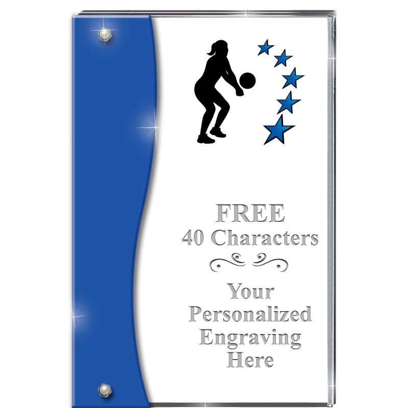 7.5" AZURE ACCENT WAVE ACRYLIC