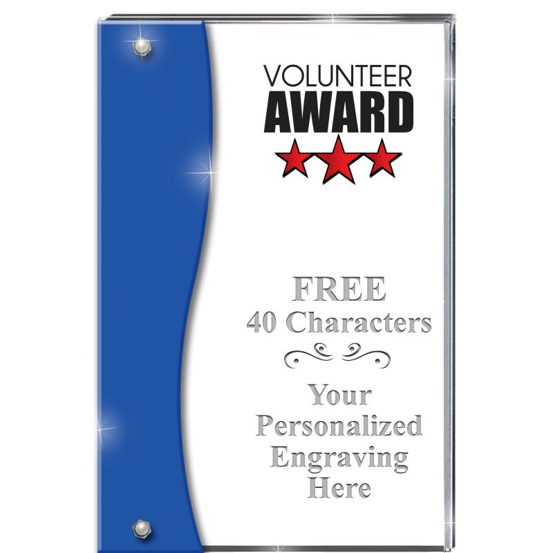 7.5" AZURE ACCENT WAVE ACRYLIC