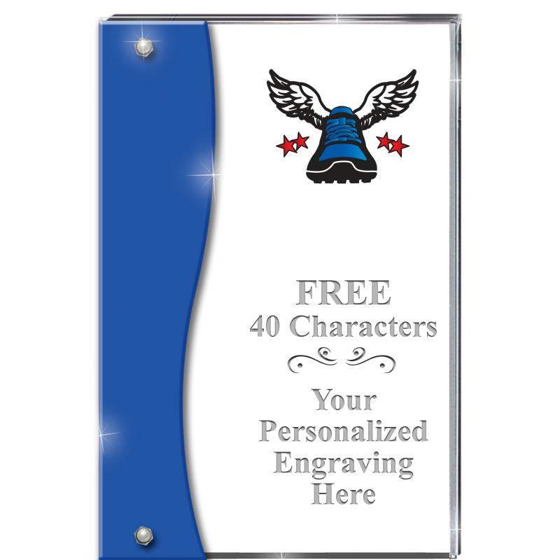 7.5" AZURE ACCENT WAVE ACRYLIC