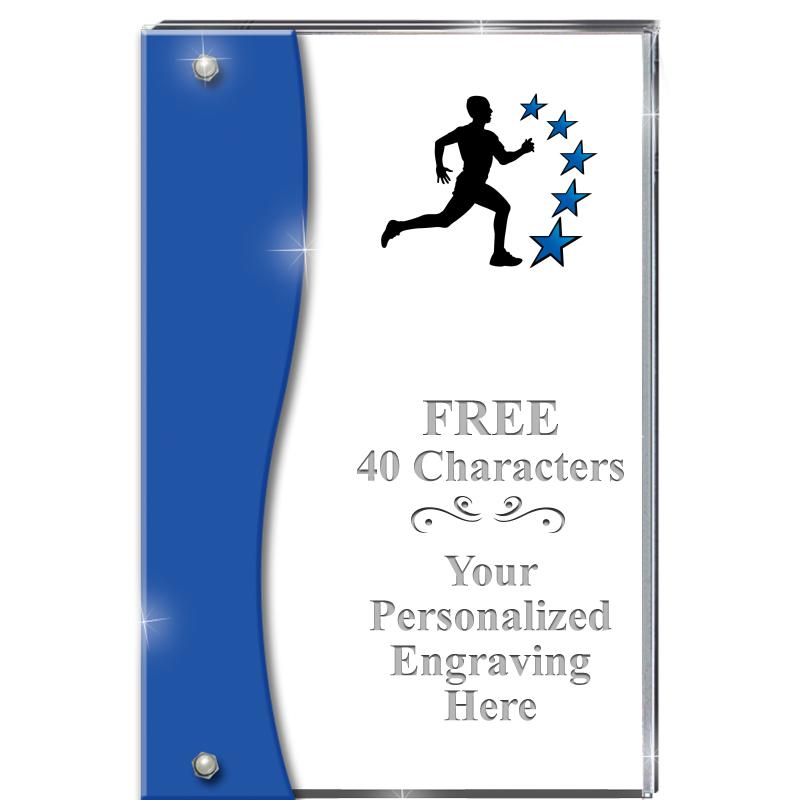 7.5" AZURE ACCENT WAVE ACRYLIC