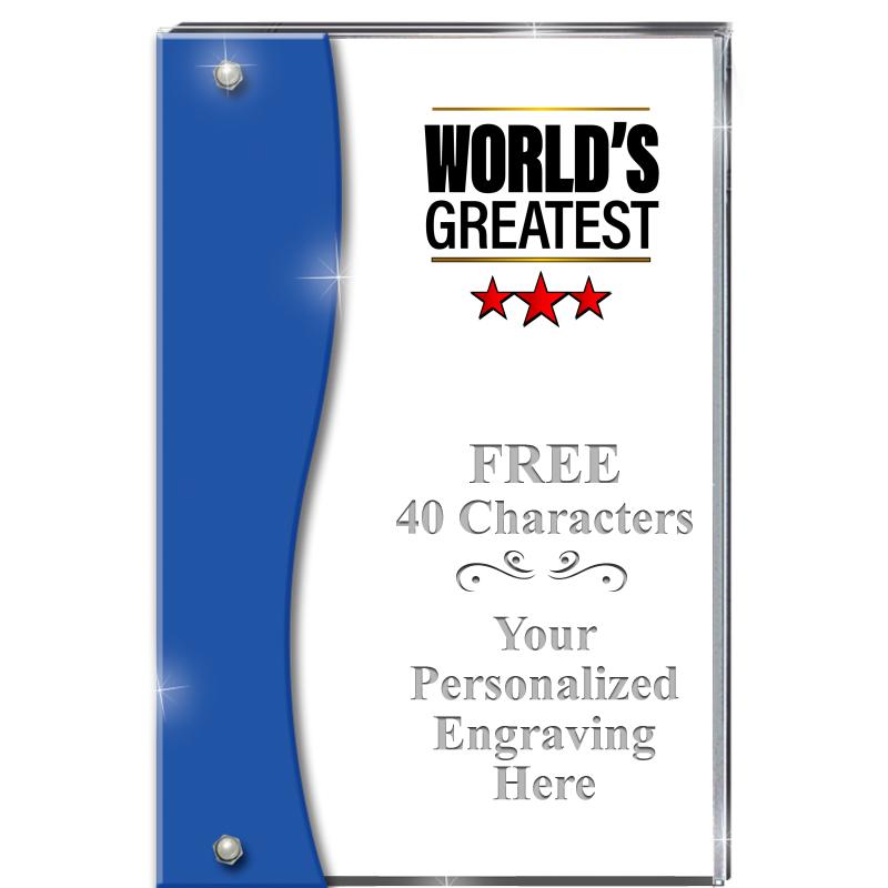 7.5" AZURE ACCENT WAVE ACRYLIC