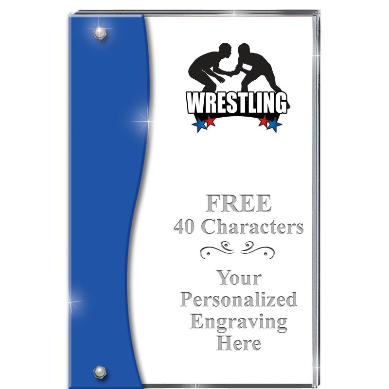 7.5" AZURE ACCENT WAVE ACRYLIC