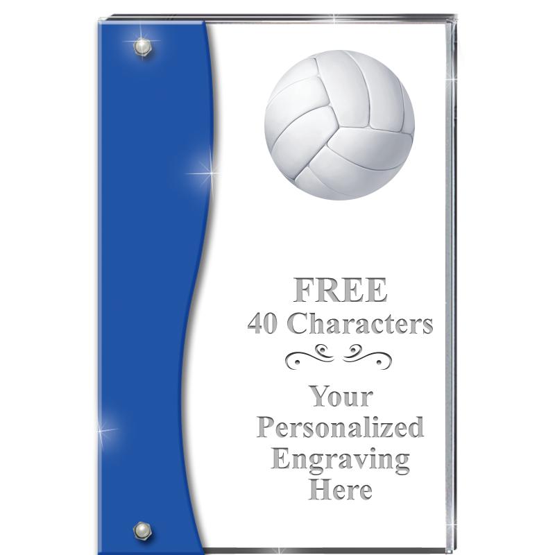 7.5" AZURE ACCENT WAVE ACRYLIC