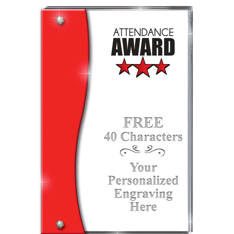 7.5" RUBY ACCENT WAVE ACRYLIC