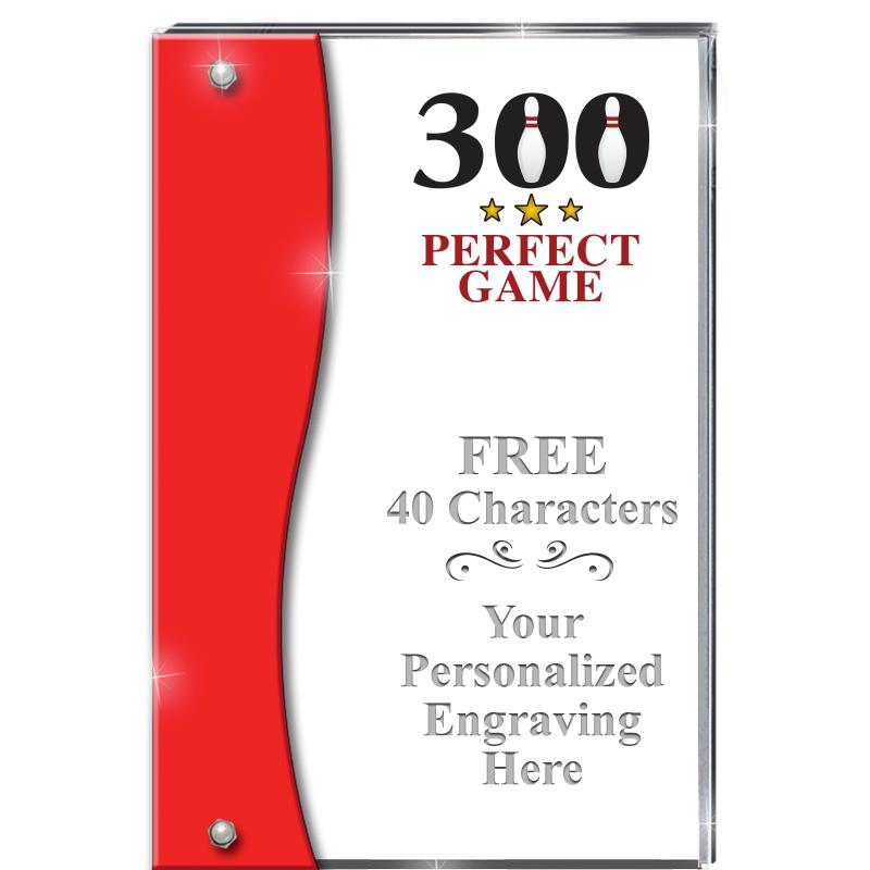 7.5" RUBY ACCENT WAVE ACRYLIC