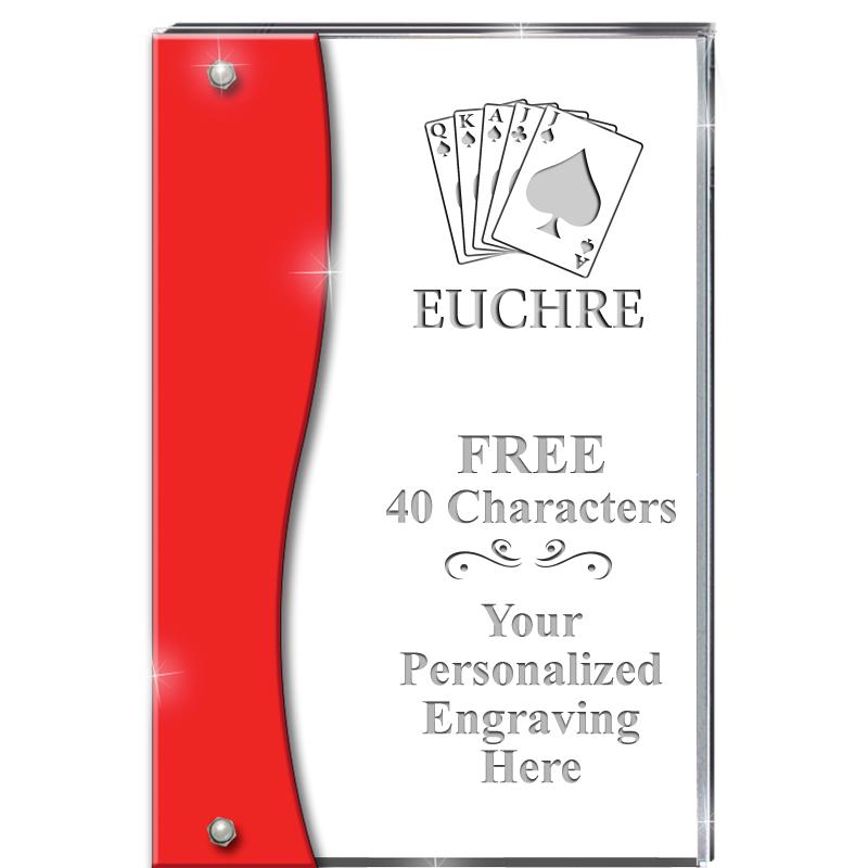 7.5" RUBY ACCENT WAVE ACRYLIC