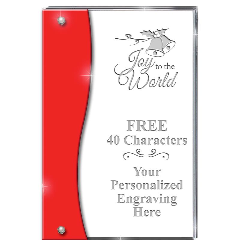 7.5" RUBY ACCENT WAVE ACRYLIC