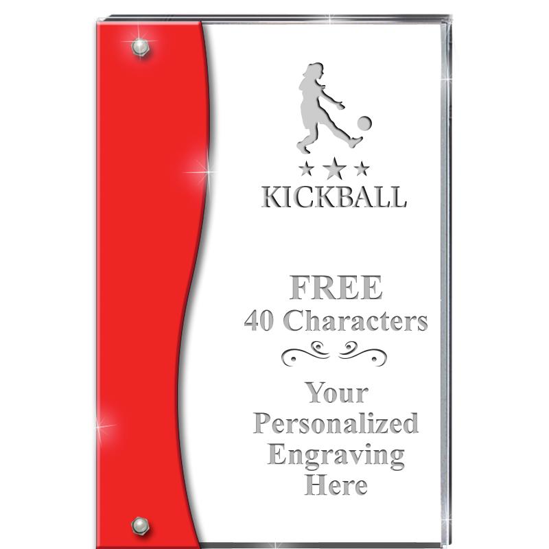 7.5" RUBY ACCENT WAVE ACRYLIC