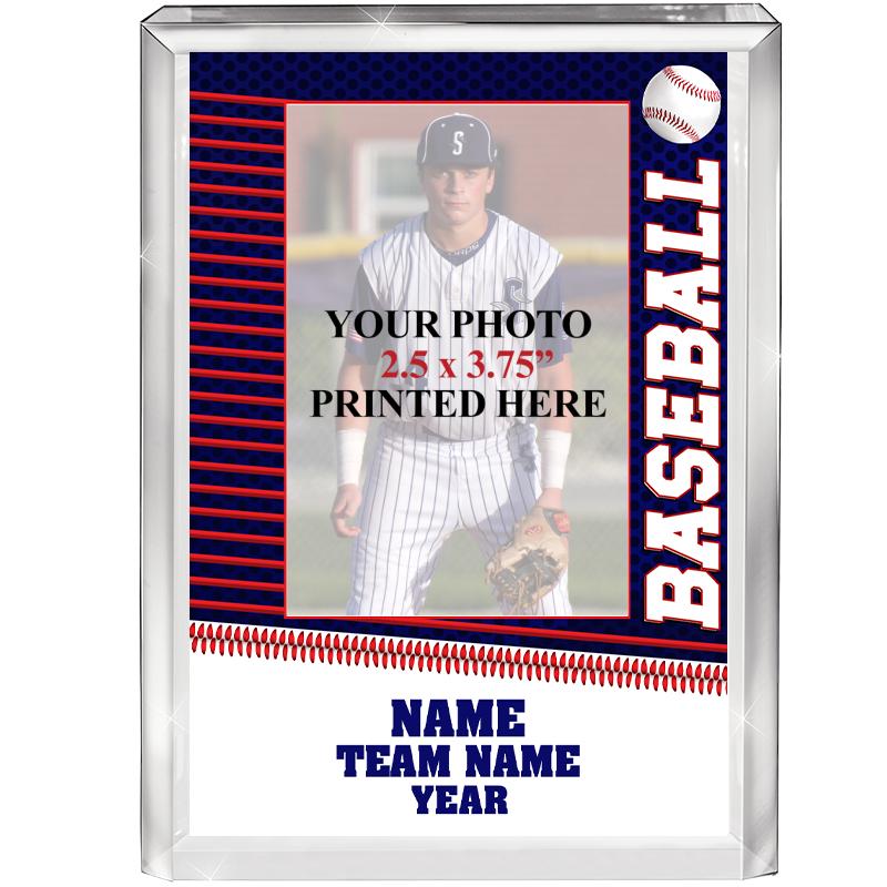 4.5X6 BASEBALL PHOTO BLBRD ACR