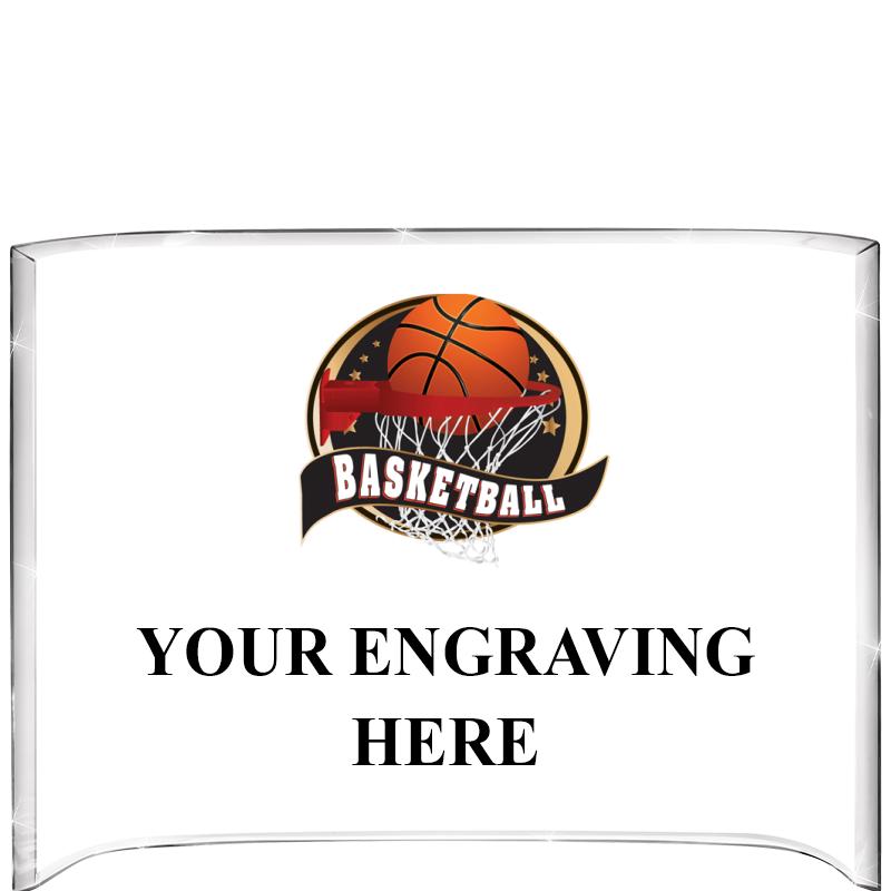 7 3/4"X5" COLOR CURVA ACRYLIC