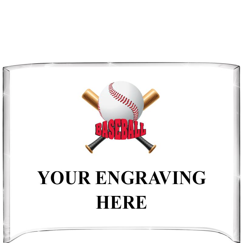 7 3/4"X5" COLOR CURVA ACRYLIC