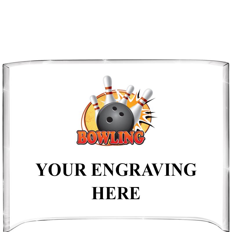 7 3/4"X5" COLOR CURVA ACRYLIC