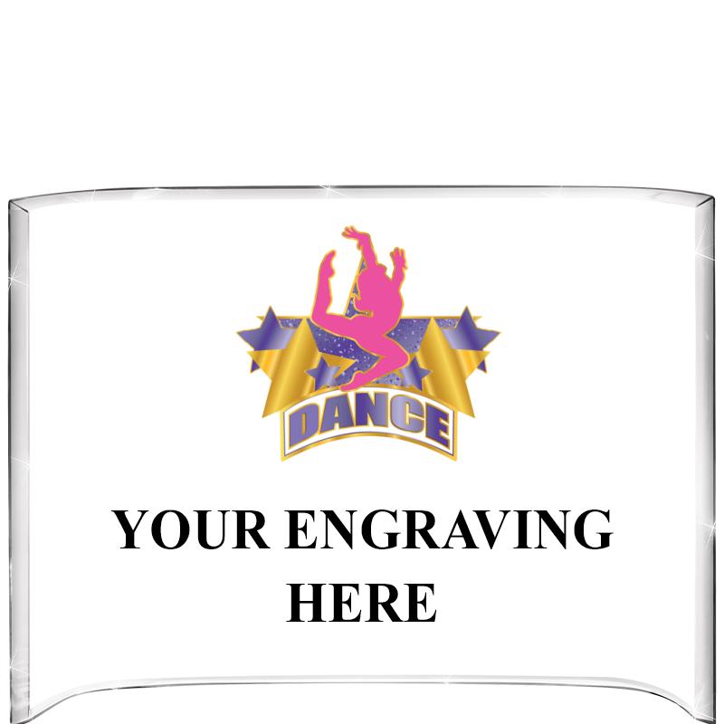 7 3/4"X5" COLOR CURVA ACRYLIC