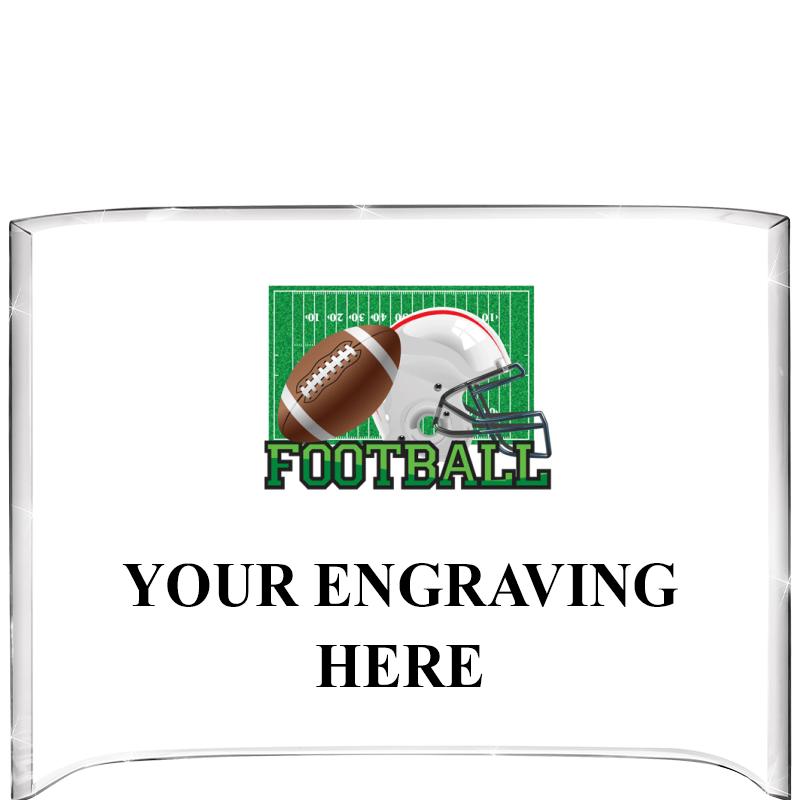 7 3/4"X5" COLOR CURVA ACRYLIC