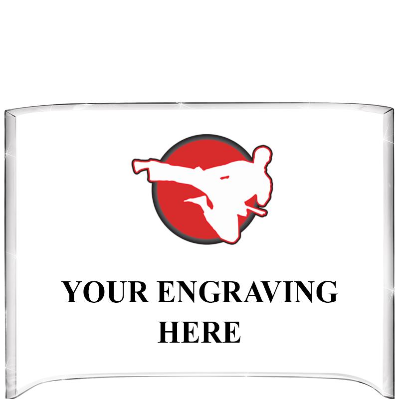 7 3/4"X5" COLOR CURVA ACRYLIC