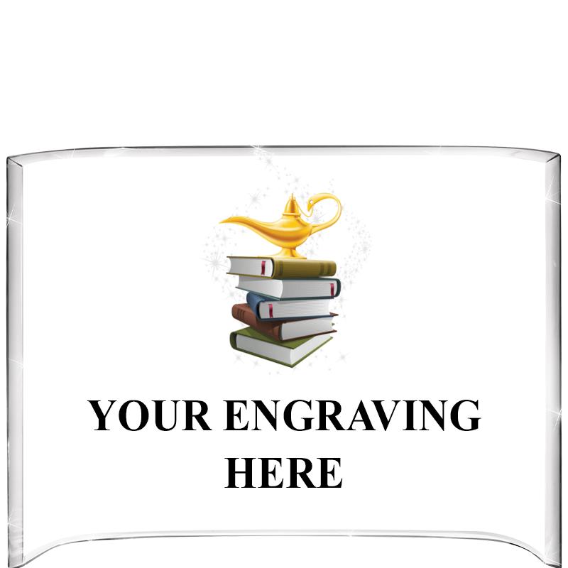 7 3/4"X5" COLOR CURVA ACRYLIC