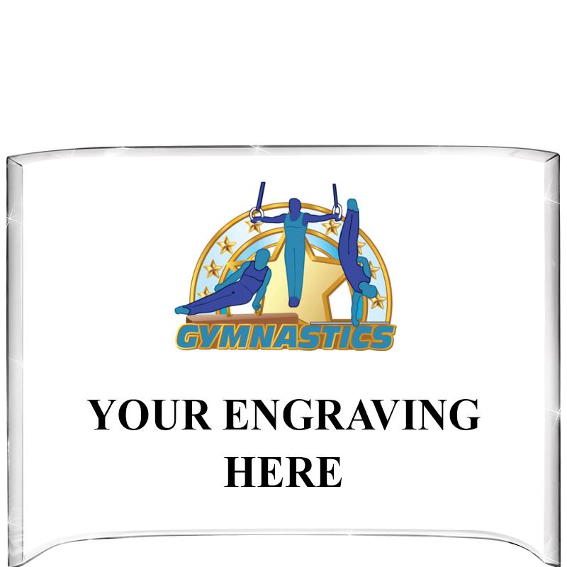 7 3/4"X5" COLOR CURVA ACRYLIC