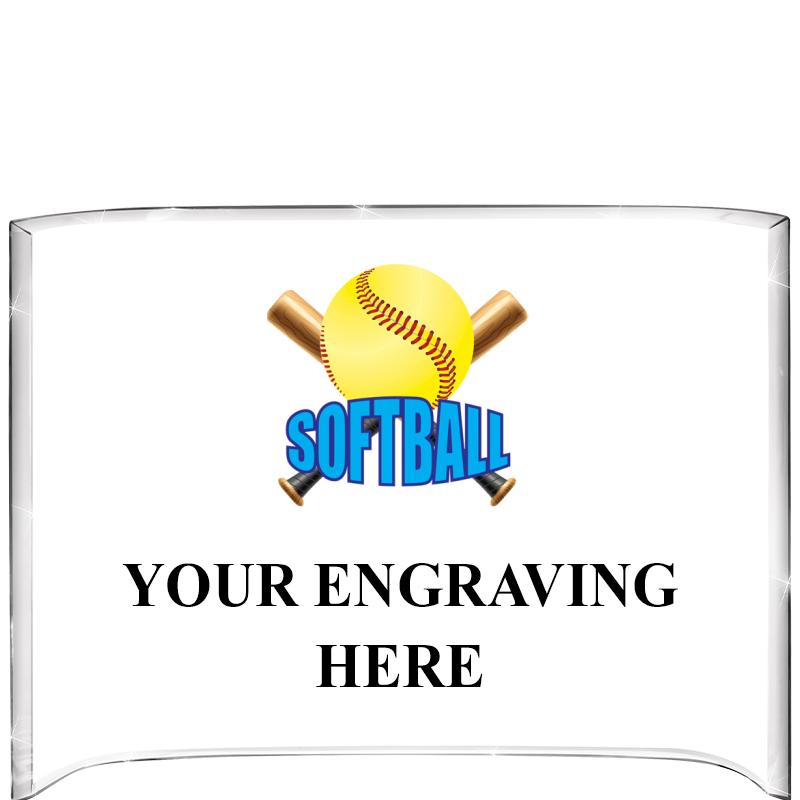 7 3/4"X5" COLOR CURVA ACRYLIC