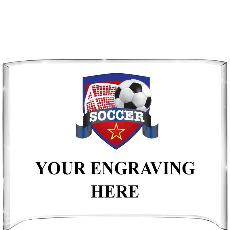 7 3/4"X5" COLOR CURVA ACRYLIC