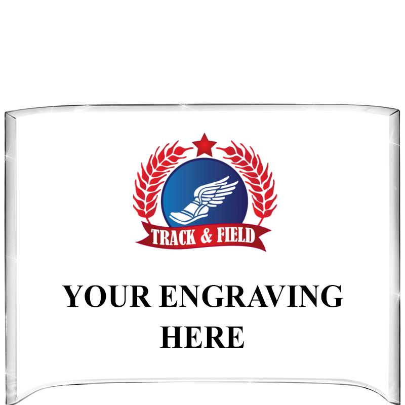 7 3/4"X5" COLOR CURVA ACRYLIC