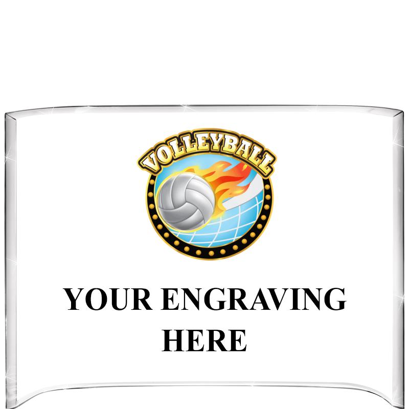 7 3/4"X5" COLOR CURVA ACRYLIC