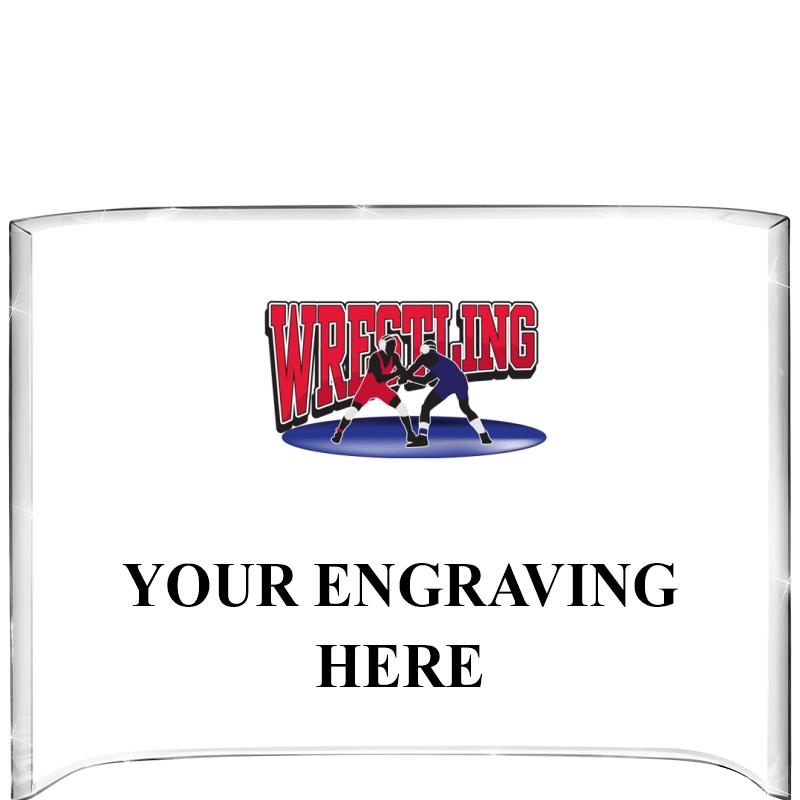 7 3/4"X5" COLOR CURVA ACRYLIC